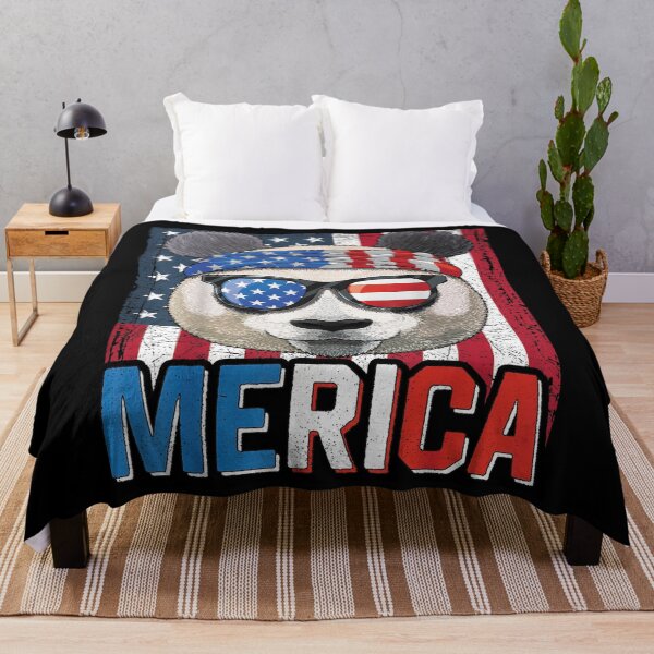 Item preview, Happy Fourth of July American Panda - Cool Panda Retro Vintage Merica America Tee Design Gift Idea for Patriotic Americans and Veterans designed and sold by Prince - Bestseller ★★★★★.