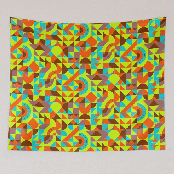 Item preview, geometric colorful patterns conceptual Art - Abstract Neo Geo graphic design designed and sold by Design Repo.