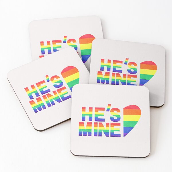 Item preview, hes mine - matching lgbt couple (white ver) designed and sold by -justb-.