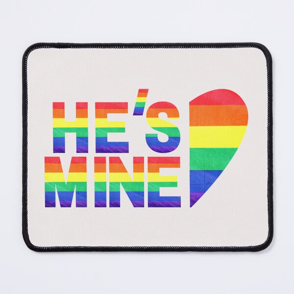 Item preview, hes mine - matching lgbt couple (white ver) designed and sold by -justb-.