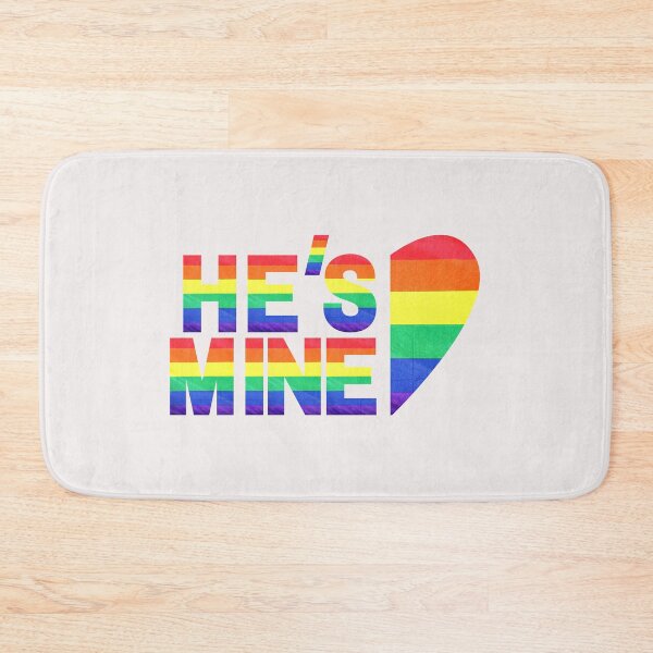 Item preview, hes mine - matching lgbt couple (white ver) designed and sold by -justb-.