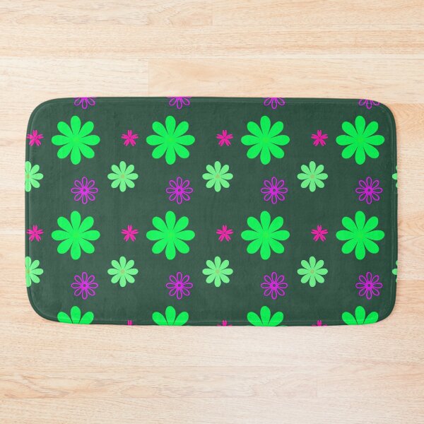 Item preview, Flower Power! - Neon Green, Pink and Purple designed and sold by TotallyRetroArt.
