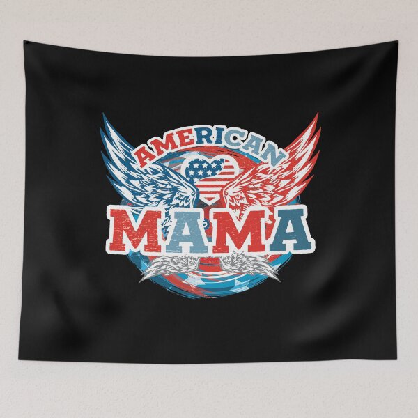 Item preview, Happy Fourth of July American Mama - Mullet Eagle Retro Vintage Merica America Tee Design Gift Idea for Patriotic Americans and Veterans designed and sold by Prince - Bestseller ★★★★★.