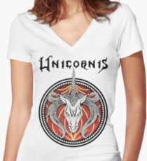Unicornis Union Women's Fitted V-Neck T-Shirt