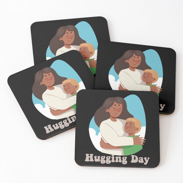 Item preview, National Hugging Day - Mother and Child Hugging designed and sold by TeeBeesDesign.