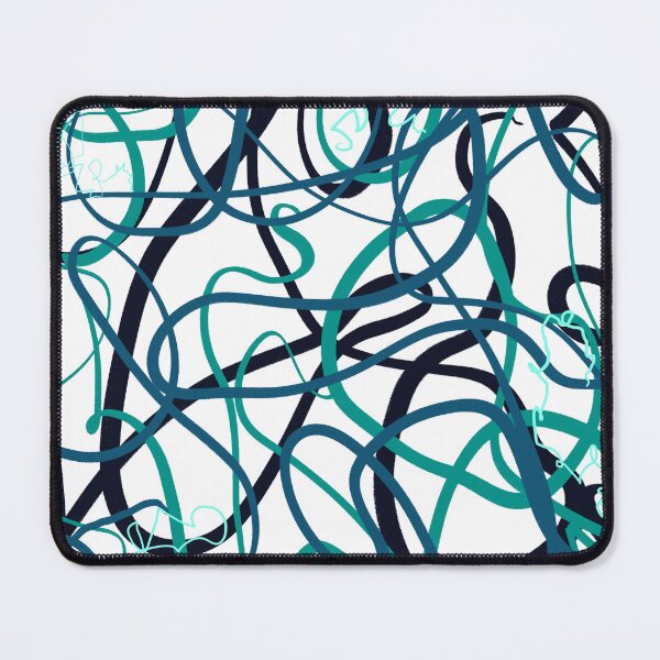 Item preview, Ocean Swirl Jellyfish Marine Life Waves Sea Doodle Scribble Abstract Modern Minimalist Minimalism designed and sold by hopecope.