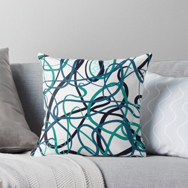 Item preview, Ocean Swirl Jellyfish Marine Life Waves Sea Doodle Scribble Abstract Modern Minimalist Minimalism designed and sold by hopecope.
