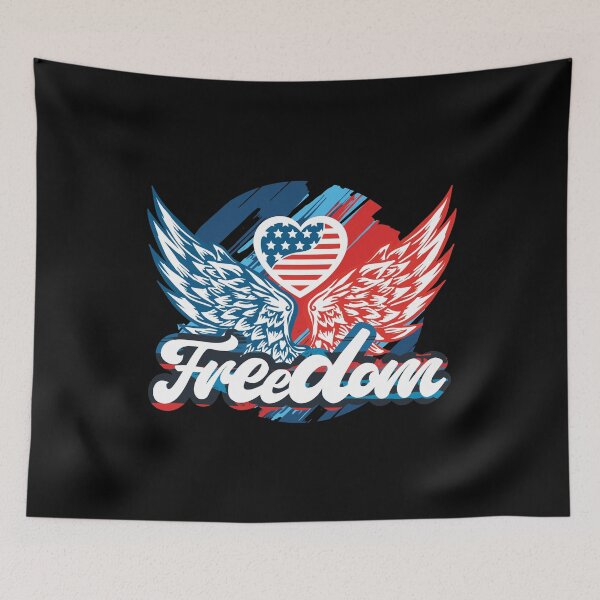 Item preview, Happy Fourth of July American Bald Eagle -  Mullet Eagle Retro Vintage Merica America Tee Design Gift Idea for Patriotic Americans and Veterans designed and sold by Prince - Bestseller ★★★★★.