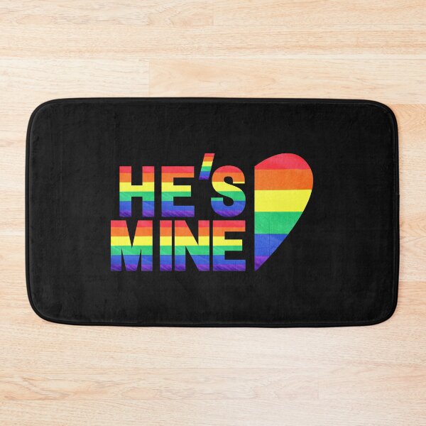 Item preview, hes mine - matching lgbt couple (black ver) designed and sold by -justb-.
