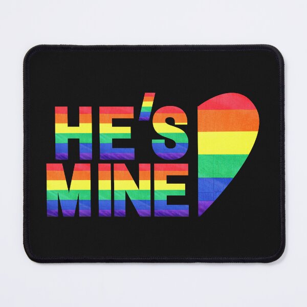 Item preview, hes mine - matching lgbt couple (black ver) designed and sold by -justb-.