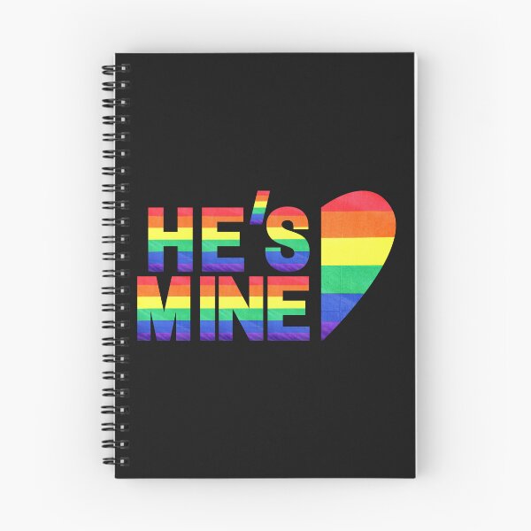 Item preview, hes mine - matching lgbt couple (black ver) designed and sold by -justb-.