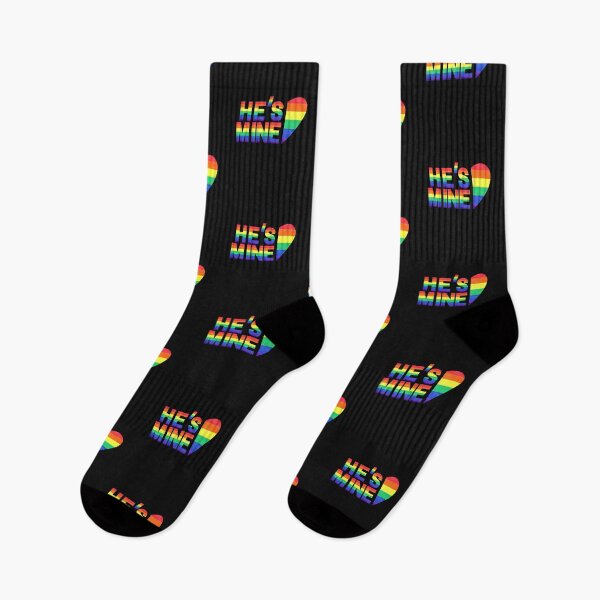 Item preview, hes mine - matching lgbt couple (black ver) designed and sold by -justb-.