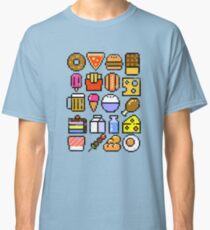 8 bit Foodie v2 Distressed Classic T-Shirt