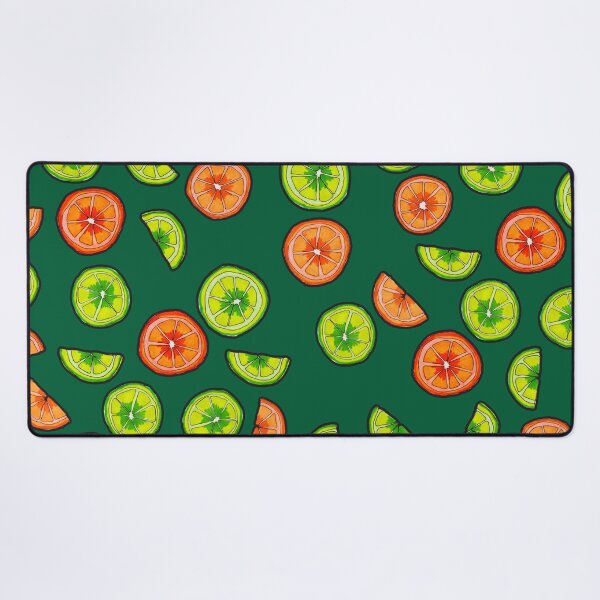 Item preview, Oranges and Limes on Dark Teal designed and sold by Harriet Linton.