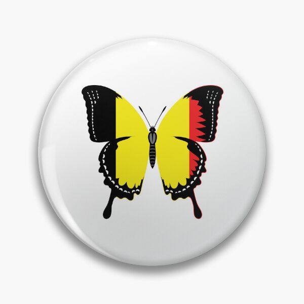Artikelvorschau, Belgien-Flaggen-Schmetterling entworfen und verkauft von pretty4u.