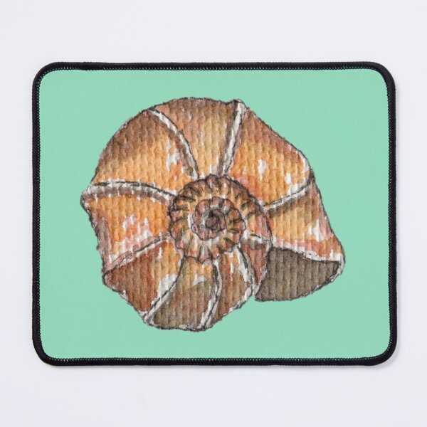 Item preview, Spiral Ribbed Seashell Watercolor designed and sold by euniza.