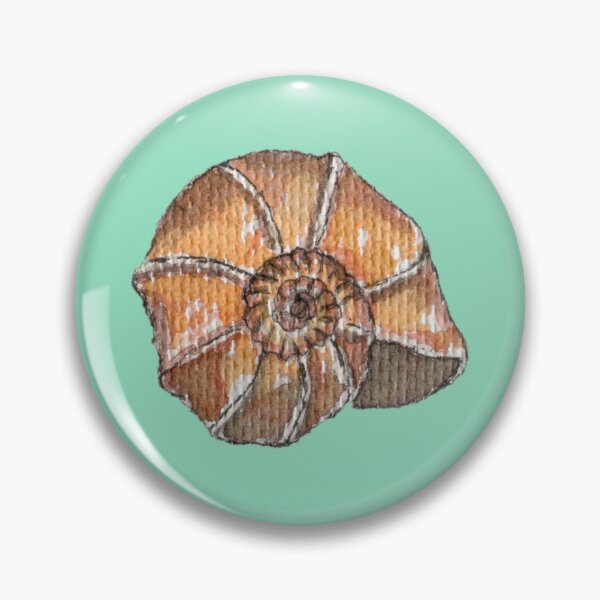 Item preview, Spiral Ribbed Seashell Watercolor designed and sold by euniza.