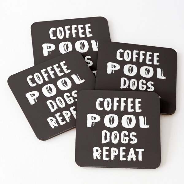 Item preview, Cofee Pool Dogs Repeat, Billiard designed and sold by Aerial Addicts.