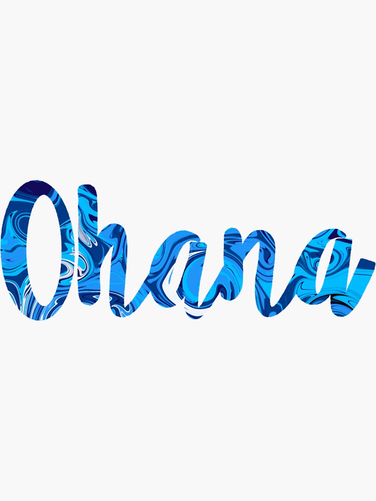 Blue Ohana saying C