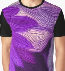 Purple Floral Dark Graphic T-Shirt