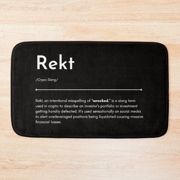 Item preview, REKT Crypto designed and sold by CryptoBeings.