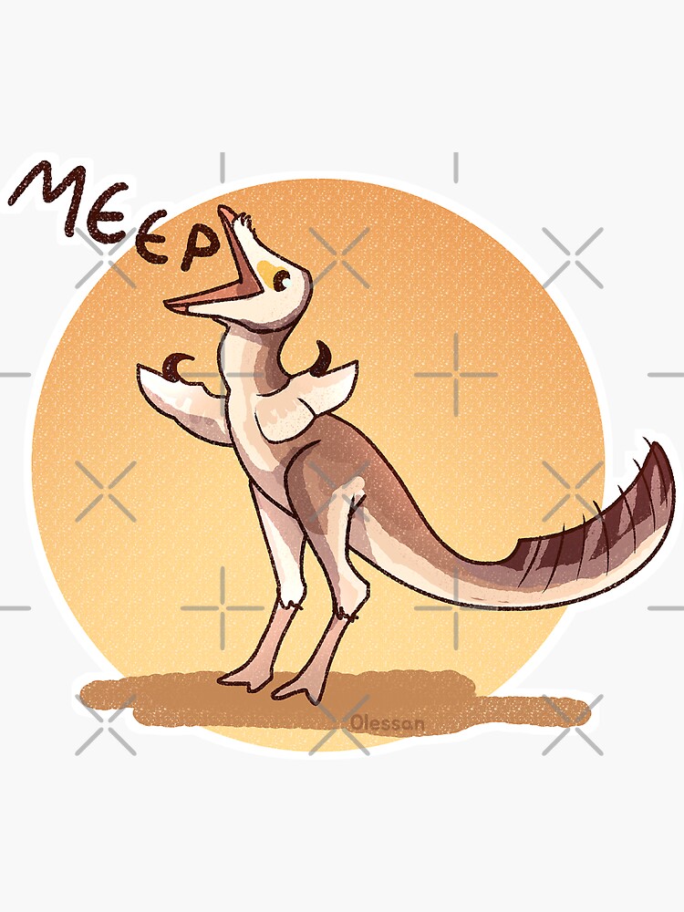 Meep Morp Dinosaur Sticker