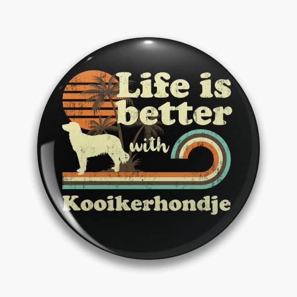 Item preview, Life is Better with Kooikerhondje Vintage designed and sold by rafaeltto.