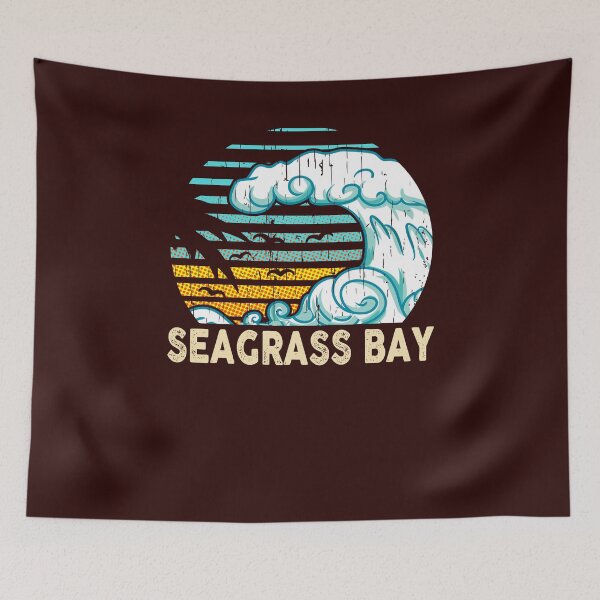 Item preview, Vintage Seagrass Bay Beach - SUMMER SOUVENIR VACATION designed and sold by omgsavariya.