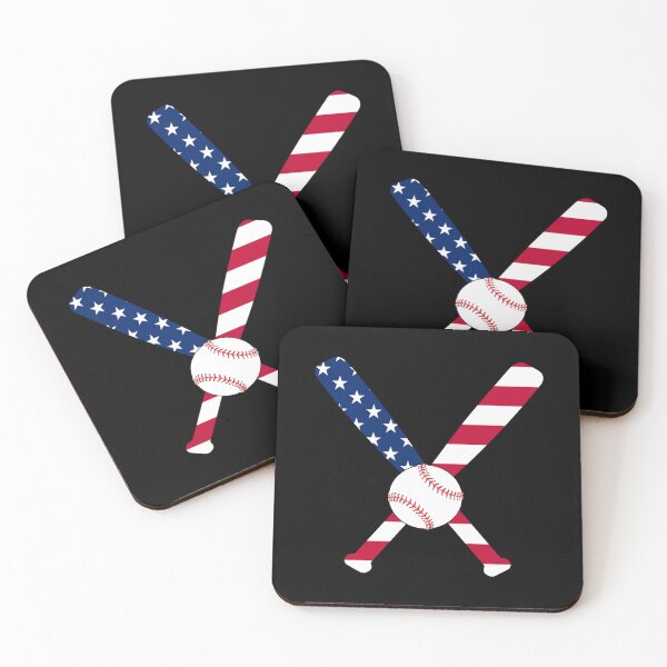 Item preview, Baseball Bat And Ball American Flag Themed Stars And Stripes Graphic Sticker designed and sold by brittaapriliy.