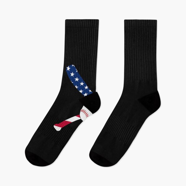 Item preview, Baseball Bat And Ball American Flag Themed Stars And Stripes Graphic Sticker designed and sold by brittaapriliy.
