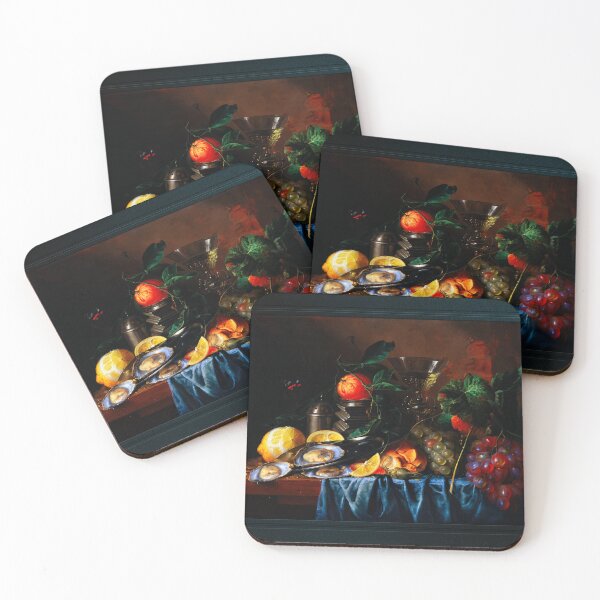 Item preview, Naturaleza muerta con ostras y uvas de Jan Davidsz de Heem Remastered Xzendor7 Reproducciones de viejos maestros de arte clásico designed and sold by Xzendor7 Digital Art Creations.