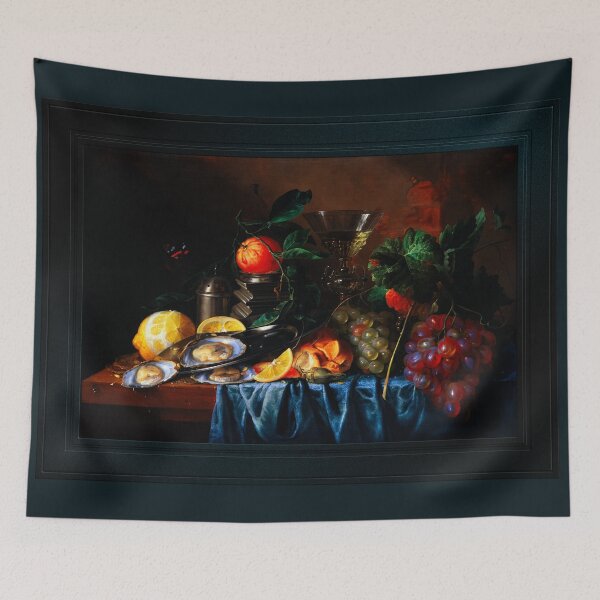 Item preview, Still Life with Oysters and Grapes by Jan Davidsz de Heem Remastered Xzendor7 Classical Art Old Masters Reproductions designed and sold by Xzendor7 Digital Art Creations.