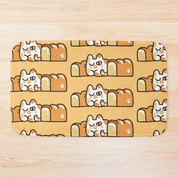 Item preview, cute cat and bread designed and sold by wakusei-design.