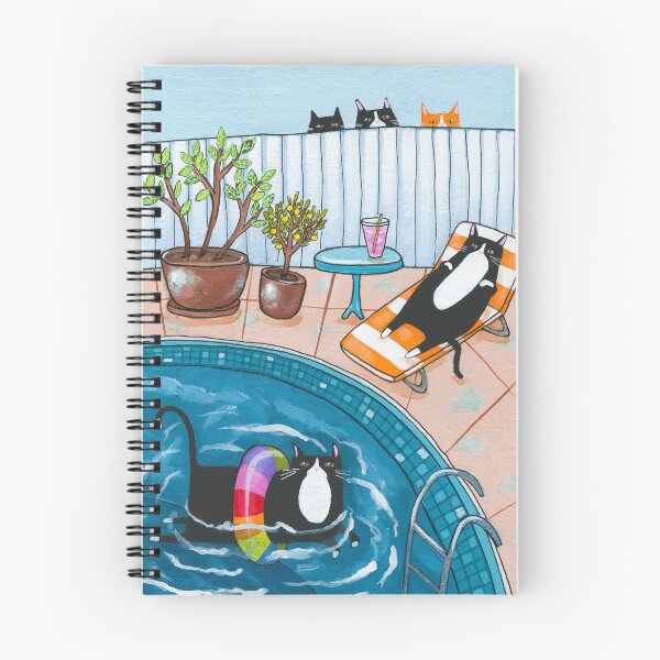 Item preview, Pool Time Cats designed and sold by KilkennyCat Art.