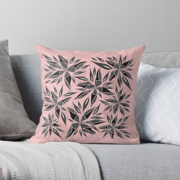 Trafello Flower - Pink Throw Pillow