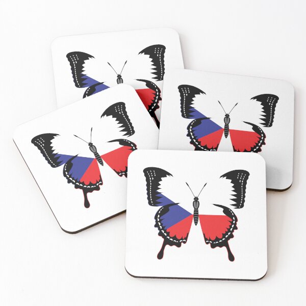 Item preview, Czech Republic Flag Butterfly - Czech flag designed and sold by pretty4u.