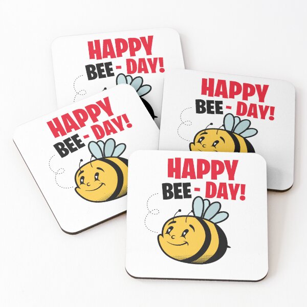 Item preview, Happy bee day - funny Birthday Puns designed and sold by retrippy.