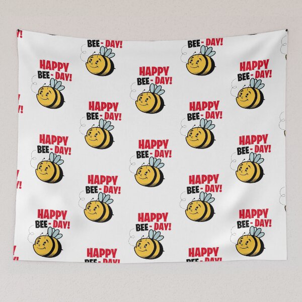 Item preview, Happy bee day - funny Birthday Puns designed and sold by retrippy.