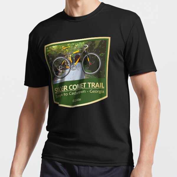 Silver Comet Bike Trail Silver Comet Trail (bike2) Active T-Shirt - Main Image