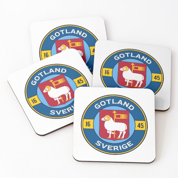 Item preview, Gotland, Sverige - White font designed and sold by PosiDesigns.