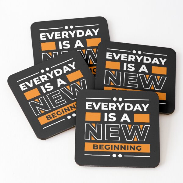 Item preview, Everyday Is A New Beginning - Young Entrepreneur Inspirational Quote designed and sold by Optix.