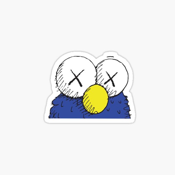 Poupée bleue mignonne Sticker