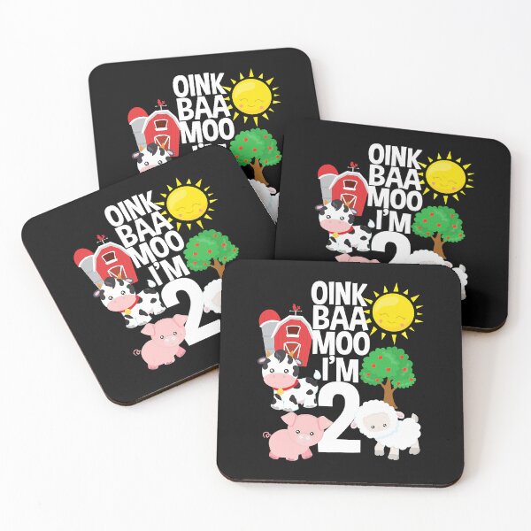 Item preview, Oink Baa Moo I'm 2 Farm Theme Birthday Gift 2 Yrs Old designed and sold by MalloWilli.
