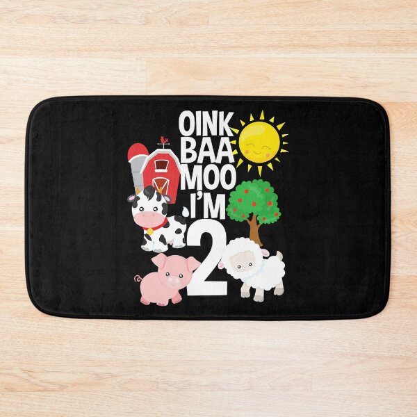 Item preview, Oink Baa Moo I'm 2 Farm Theme Birthday Gift 2 Yrs Old designed and sold by MalloWilli.