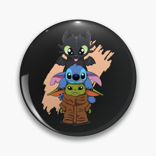 Item preview, Chibi Toothless Stitch and Cute Baby Ess designed and sold by airozbdo.