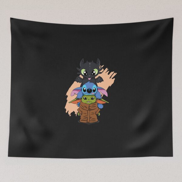 Item preview, Chibi Toothless Stitch and Cute Baby Ess designed and sold by airozbdo.