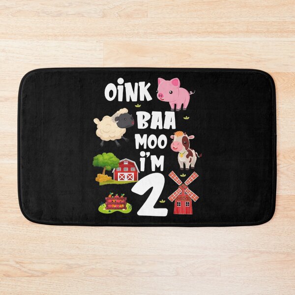 Item preview, Oink Baa Moo I'm 2 Farm Theme Birthday Gift 2 Yrs Old designed and sold by MalloWilli.