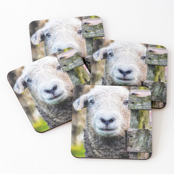 Item preview, Herdwick Sheep Art, Herdwick Sheep Oil Paint, Grey And White Herdwick Sheep, Fluffy UK Herdwicks Sheep designed and sold by Trendymotion.