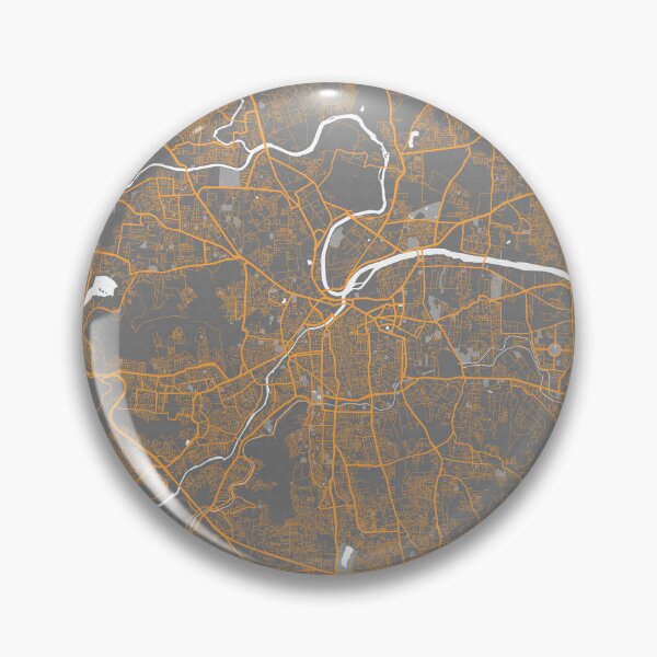 Item preview, Pune City Map of Maharashtra, India - Bauhaus designed and sold by deMAP.