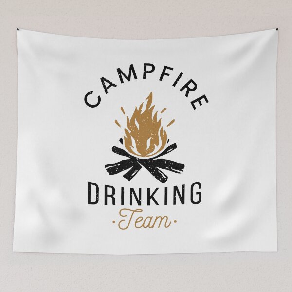 Item preview, Campfire Drinking Team Camp Lovers Scout Camper designed and sold by BennetJaco.